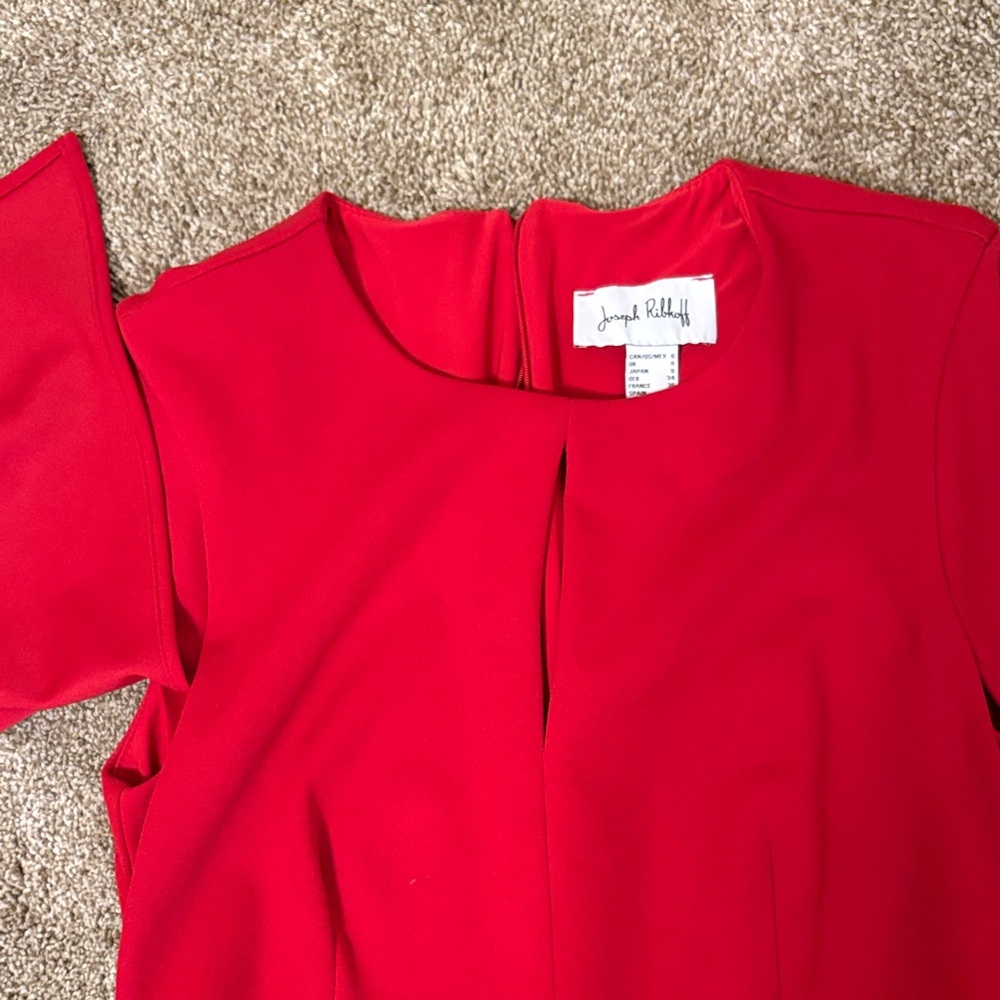 Joseph Ribkoff Vibrant Red Dress NWOT, size 6